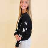 BOO Ghost Sequin Sweatshirt