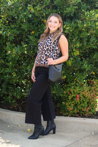 Leopard Obsessed Sweater Vest