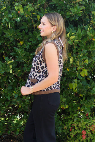 Leopard Obsessed Sweater Vest