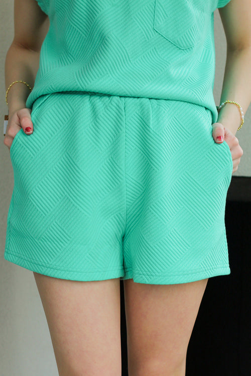 Trendy Tracie Shorts-Mint