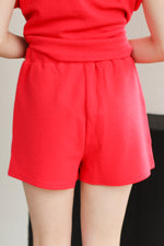 Trendy Tracie Shorts-Red