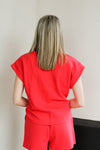 Trendy Tracie Top-Red