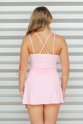 Checkered Girl Active Dress