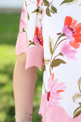 Scallop Trim Flower Top