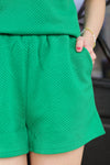 Trendy Tracie Shorts-Kelly Green