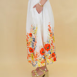 Spring Garden Party Midi Skirt