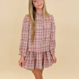 Fall Girl Plaid Skirt