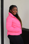 Pack Up Puffer Jacket-Hot Pink