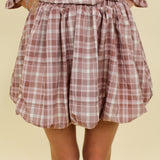 Fall Girl Plaid Skirt