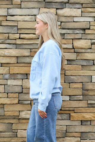 Make Heaven Crowded Bubble Font Sweatshirt