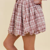Fall Girl Plaid Skirt