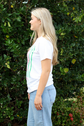 Striped Christmas Tree Tee