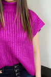 Fancy All Girl Sweater-Magenta