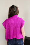 Fancy All Girl Sweater-Magenta