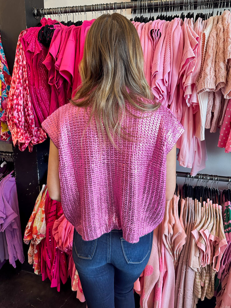 Fancy All Girl Sweater-Pink