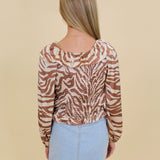 Mini Tiger Print Smock Top