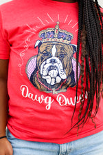 Mr. P's Dawg Queen Tee-Red