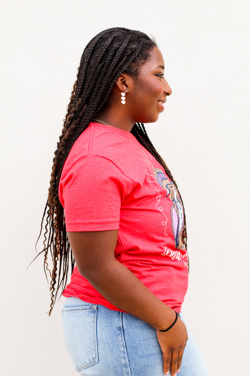 Mr. P's Dawg Queen Tee-Red
