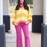 Pretty Sunset Stripe Sweater