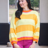 Pretty Sunset Stripe Sweater