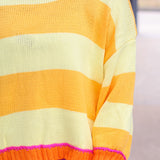 Pretty Sunset Stripe Sweater