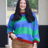 Pretty Sunset Stripe Sweater