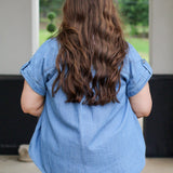 Chambray Button Up Top