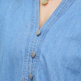 Chambray Button Up Top