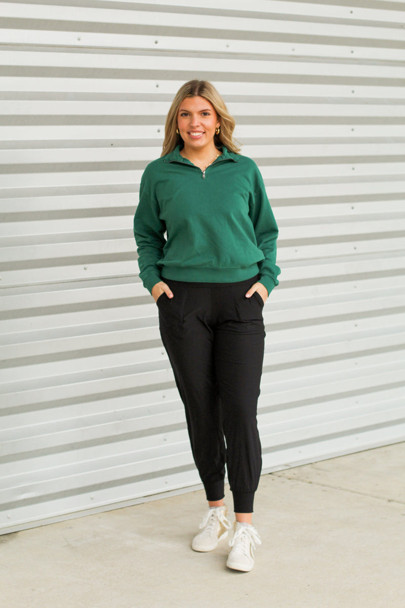 Basic Pullover-Emerald