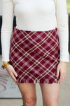 Plaid Flannel Skirt