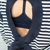 Active in Stripes Open Back Top