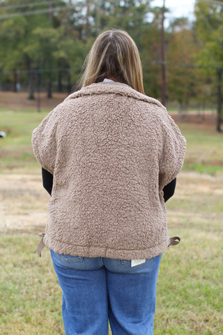 Sherpa Fur Sleeveless Vest