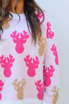 Pearl Girl Reindeer Sweater