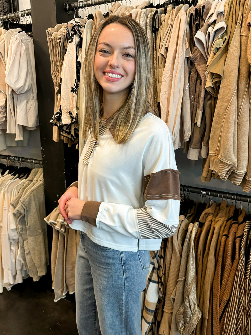 Stripe Color Block Top