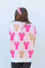 Pearl Girl Reindeer Sweater