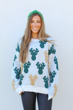 Pearl Girl Reindeer Sweater