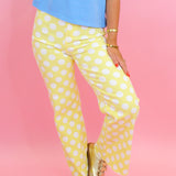 Darling Polka Dot Straight Leg Jeans