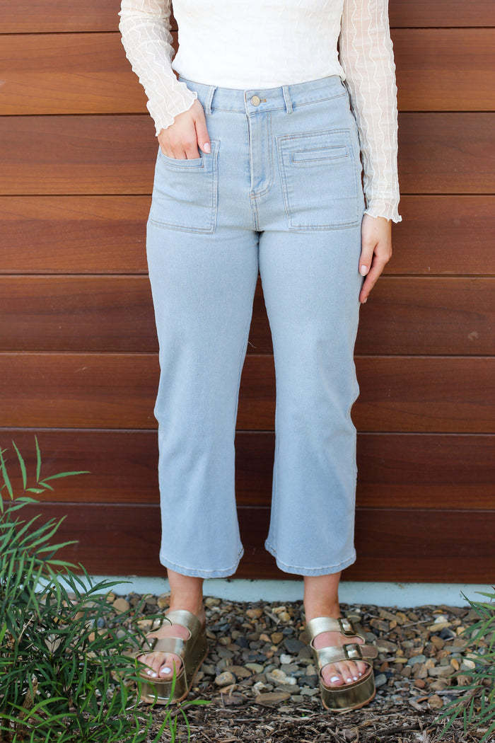 Scallop Trim Jeans