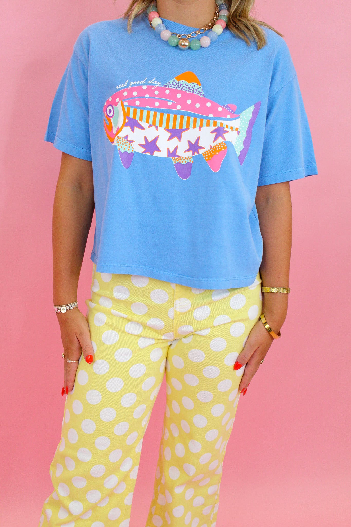 Reel Good Day Crop Tee