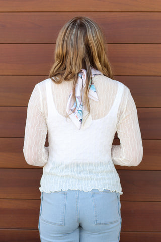 Wavy Mesh Top