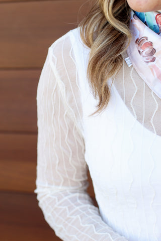 Wavy Mesh Top