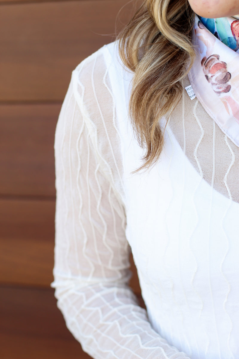 Wavy Mesh Top