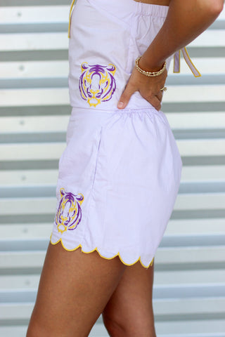 Geaux Tigers Game Day Shorts