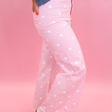Perfect Polka Dot Straight Leg Pants
