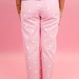 Perfect Polka Dot Straight Leg Pants
