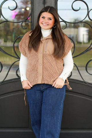 Sherpa Snap Button Vest