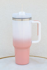 40oz. Cutest Stainless Steel Tumbler-Peach Ombre