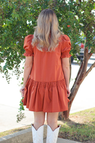 Smocked Details Dress