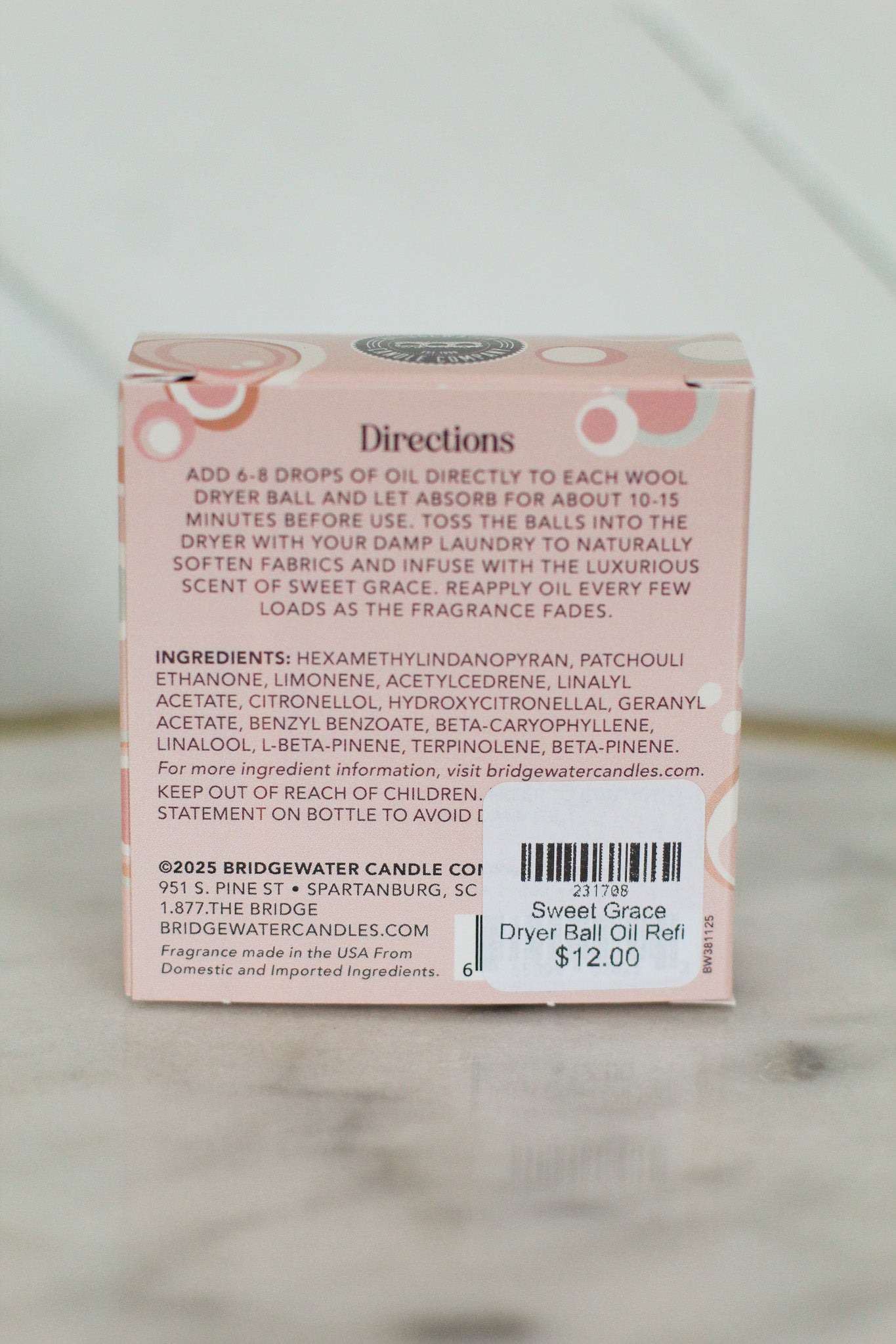 Sweet Grace Dryer Ball Oil Refill