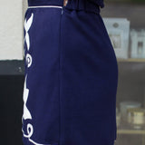 Elegant Rope Trim Skirt